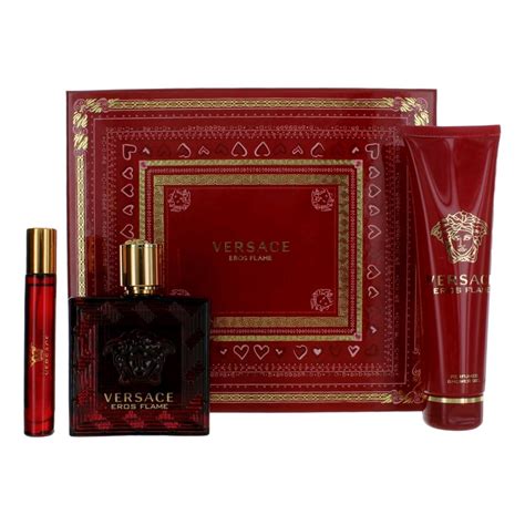 versace eros flame gift set.